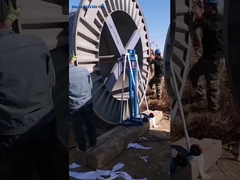 Moeda dos EUA 3T Cabos hidráulicos Stand de pagamento para cabos Manual parafusos de puxa Construção