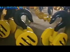 Ganchos de dois lados Bloco de corda Antidestático Elevador de aço portátil Bloco de polea de elevação elétrica